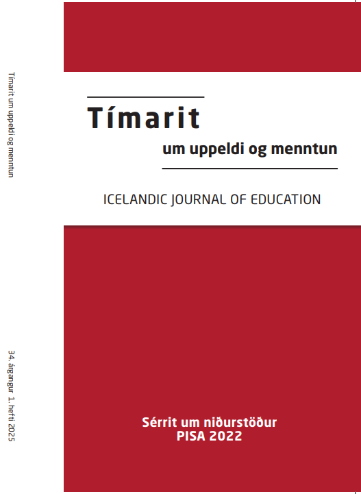 Skoða Árg. 34 Nr. 1 (2025): Tímarit um uppeldi og menntun - Sérrit um niðurstöður PISA 2022